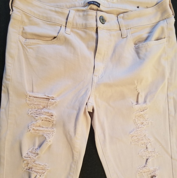 American Eagle Super Stretch Pink Jeggings X-Long - Picture 1 of 8